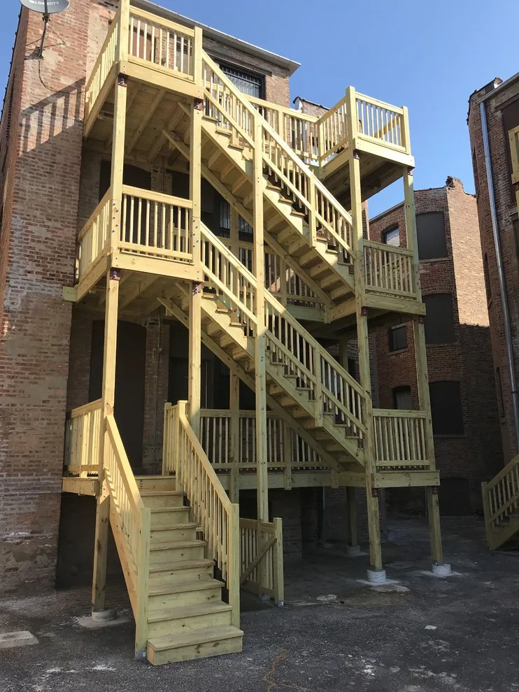 Outdoor Staircase by KOVAL Porch & Deck Builders - Photo 4