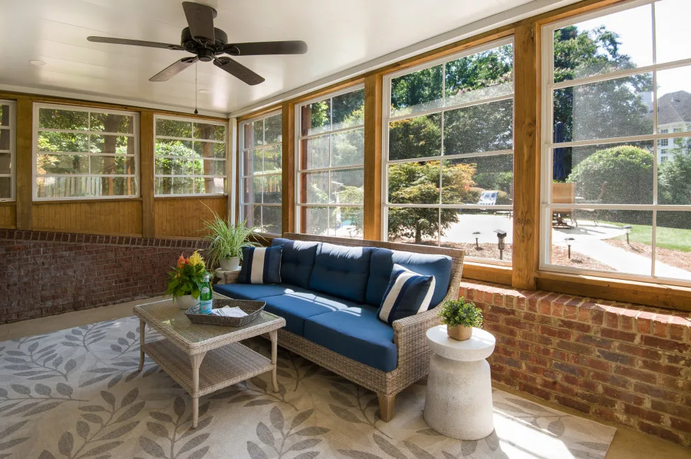 Eze-Breeze enclosure under a deck by Atlanta Decking & Fence Co., Inc. - Photo 4