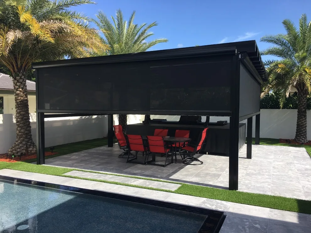 Fernandez Gazebo Project #2 - Electric Screens with Retractable Feature by Sentinel Retractable Screens, LLC - Photo 2
