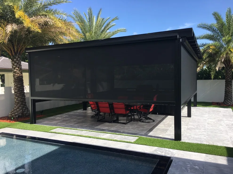Fernandez Gazebo Project #2 - Electric Screens with Retractable Feature by Sentinel Retractable Screens, LLC - Photo 7