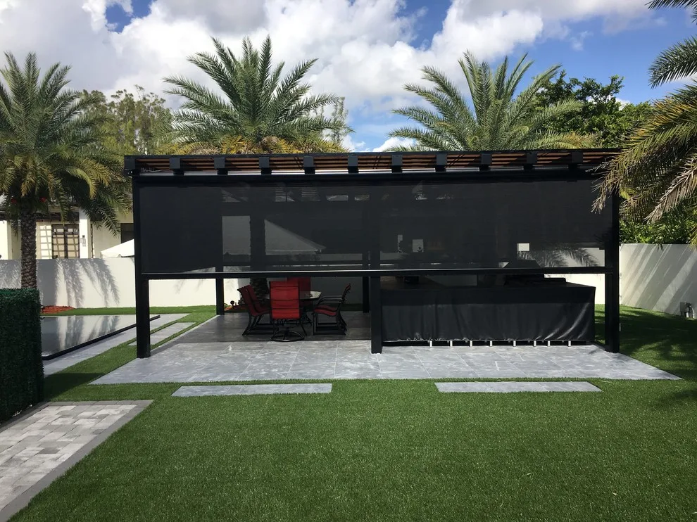 Fernandez Gazebo Project #2 - Electric Screens with Retractable Feature by Sentinel Retractable Screens, LLC - Photo 9