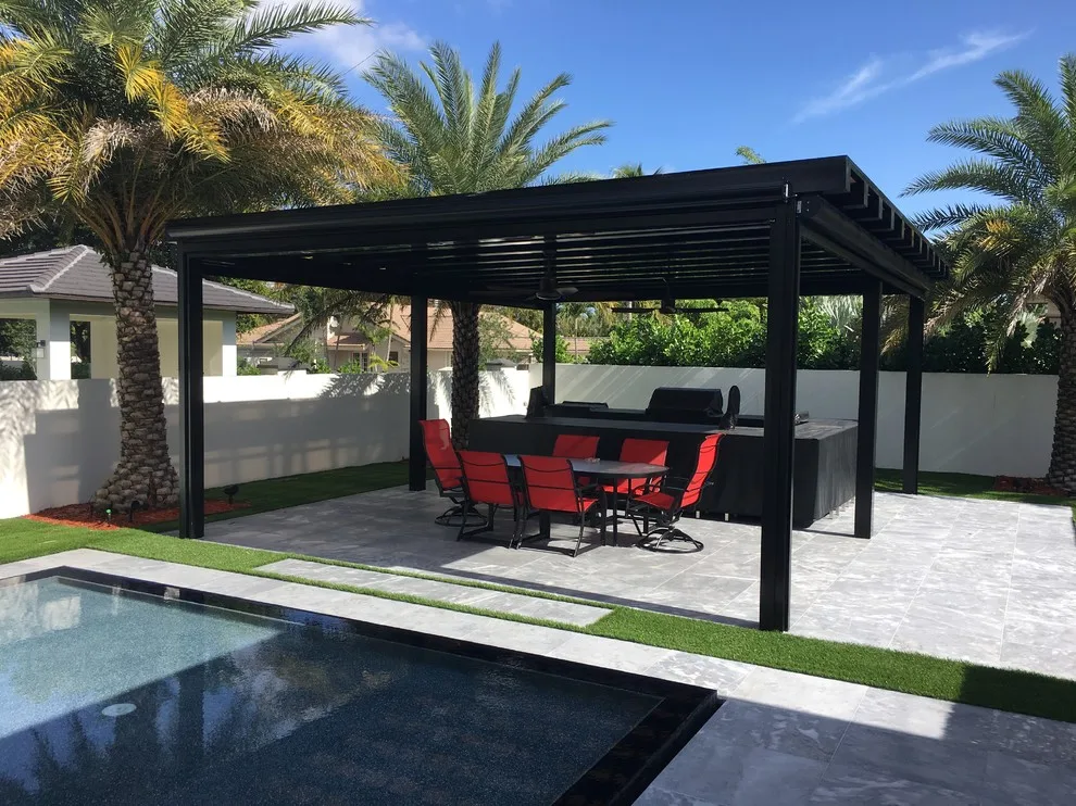 Fernandez Gazebo Project #2 - Electric Screens with Retractable Feature by Sentinel Retractable Screens, LLC - Photo 8
