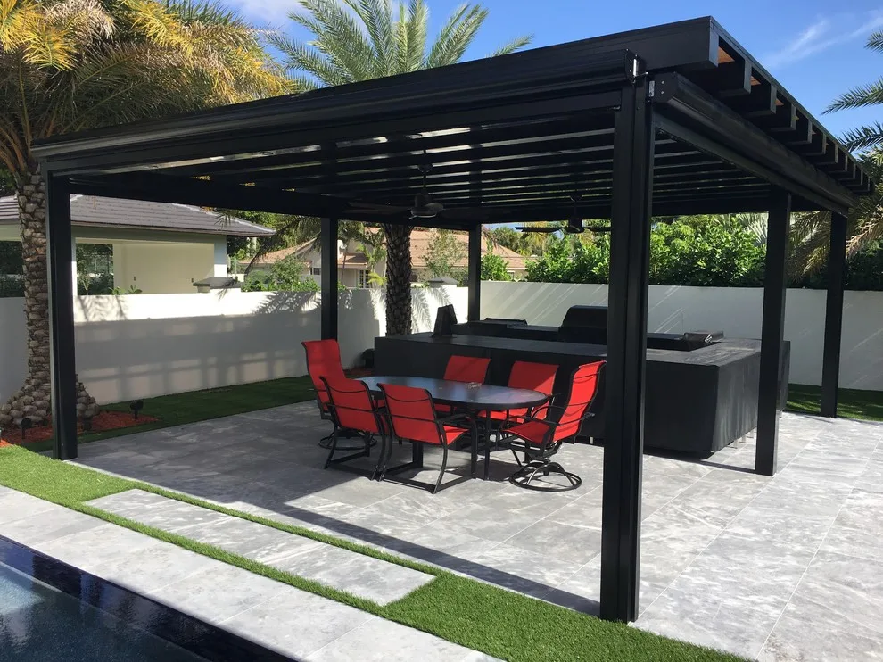 Fernandez Gazebo Project #2 - Electric Screens with Retractable Feature by Sentinel Retractable Screens, LLC - Photo 3