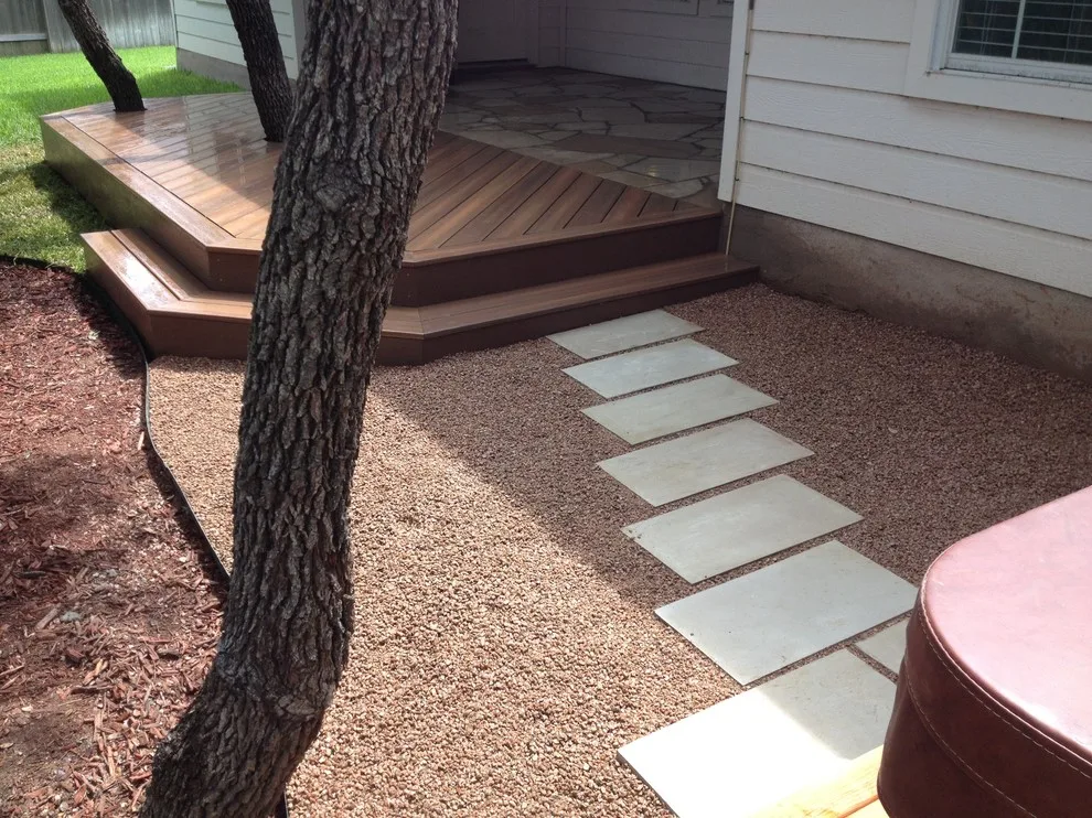 Fiberon Composite Decking with Antique Leuder Patio by Austin Add-A-Deck - Photo 3