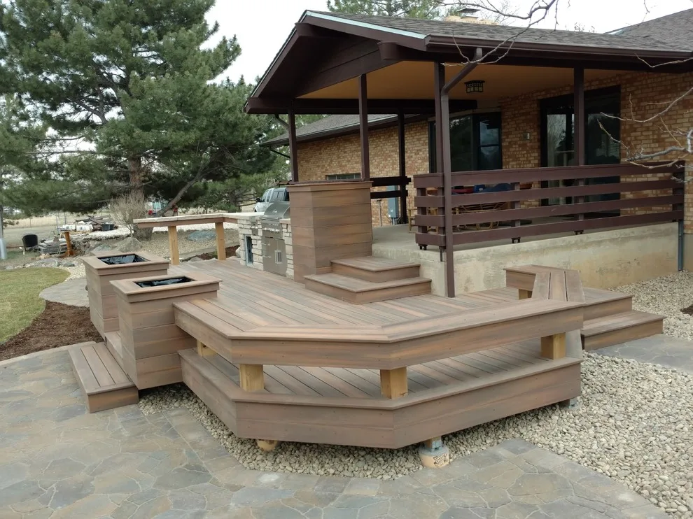 Custom Built-In FiberOn Deck by On Target Carpentry - Photo 4