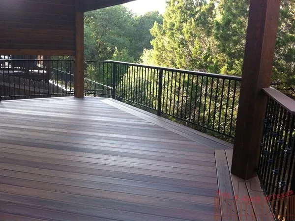 Cedar Solar Shade Cover with Fiberon Tudor Brown Decking by Austin Add-A-Deck - Photo 5