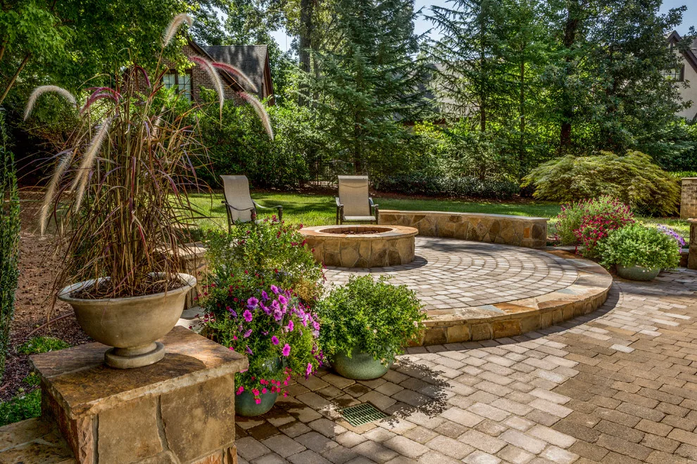 Patio with Firepit and Pavers by The Stone Man - Photo 3