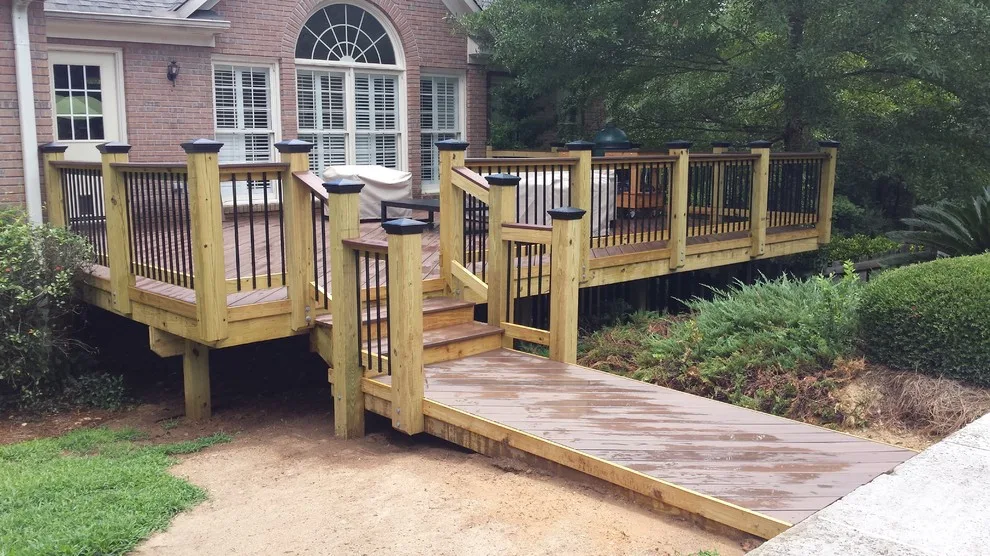 Macon GA Fiberon Composite Deck with Pool Footbridge by Archadeck Of Central GA - Photo 3