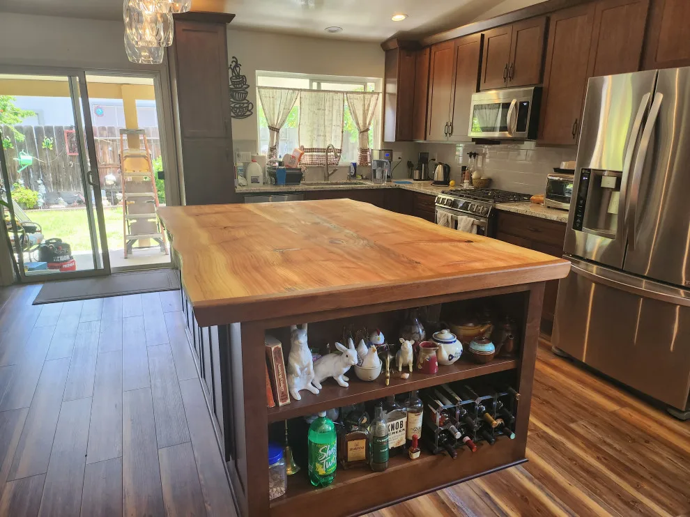 massive sequoia cooking island by Diamond K Woodworks LLC - Photo 3