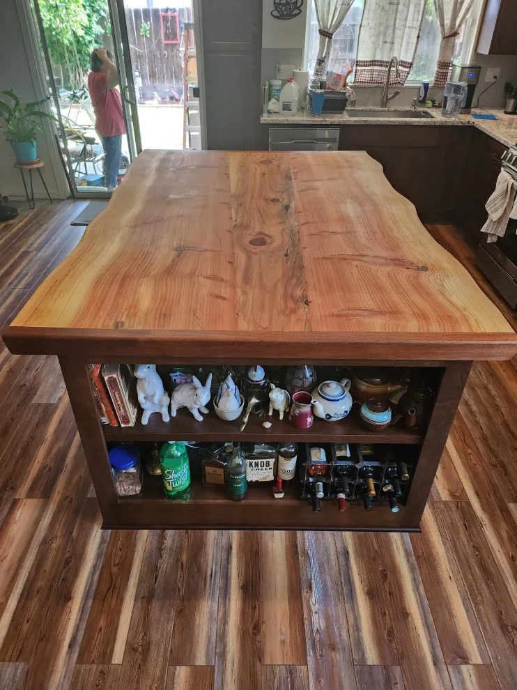 massive sequoia cooking island by Diamond K Woodworks LLC - Photo 2