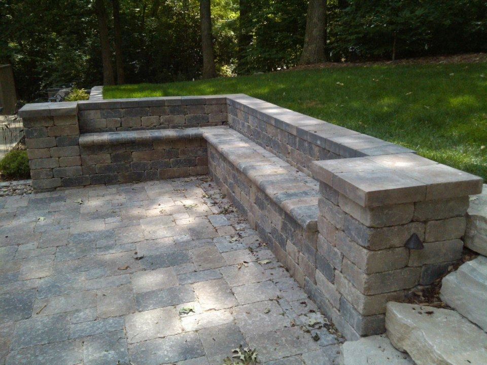 Patio with Retaining Stone Walls by Sid's Unlimited Landscaping - Photo 4