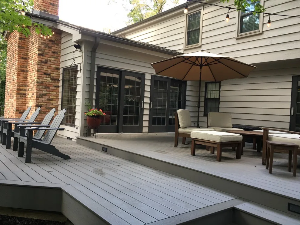 Gray Composite Back Deck with 25-Year Warranty by Deckorators by Unique Deck Builders - Photo 6