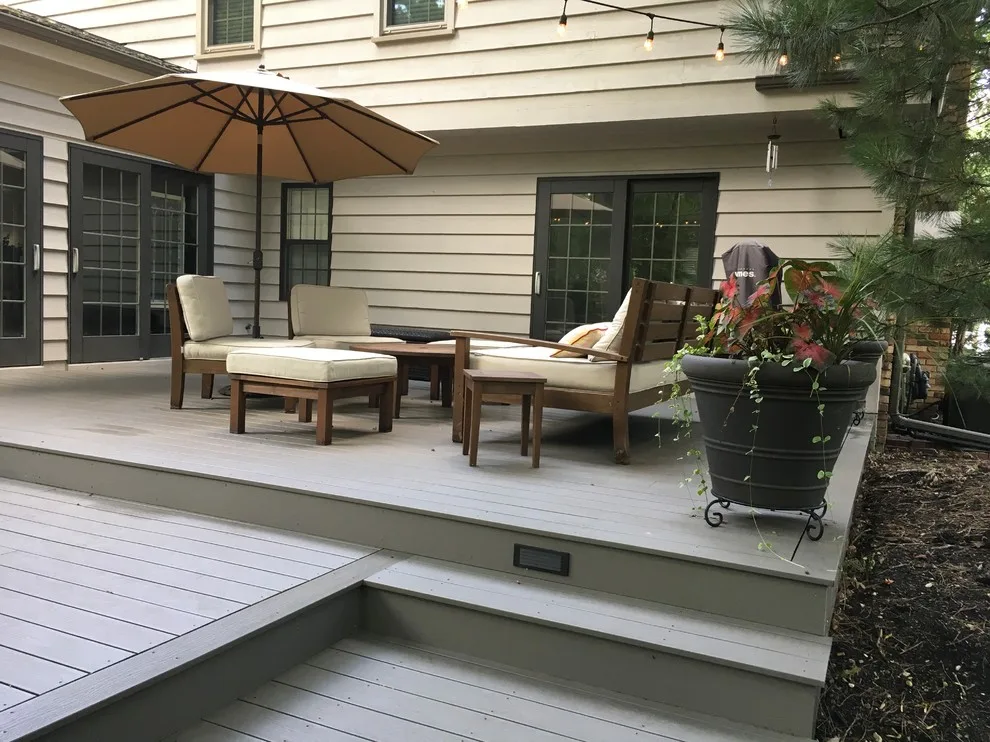 Gray Composite Back Deck with 25-Year Warranty by Deckorators by Unique Deck Builders - Photo 5