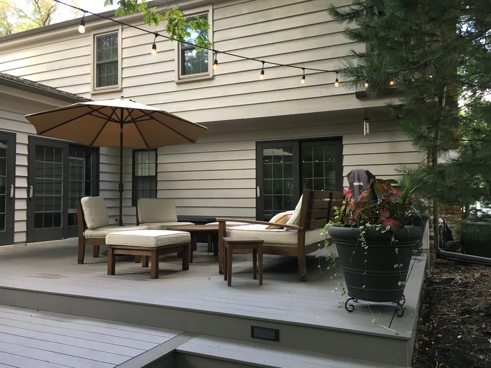 Gray Composite Back Deck with 25-Year Warranty by Deckorators by Unique Deck Builders - Photo 3