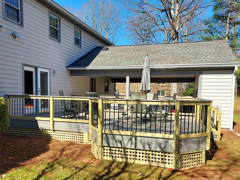Custom Railing for Greensboro TimberTech AZEK Deck by Archadeck Piedmont Triad - Photo 2