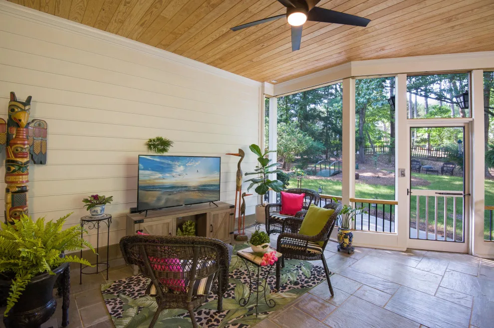 Level Ground Screened Veranda by Atlanta Decking & Fence Co., Inc. - Photo 7