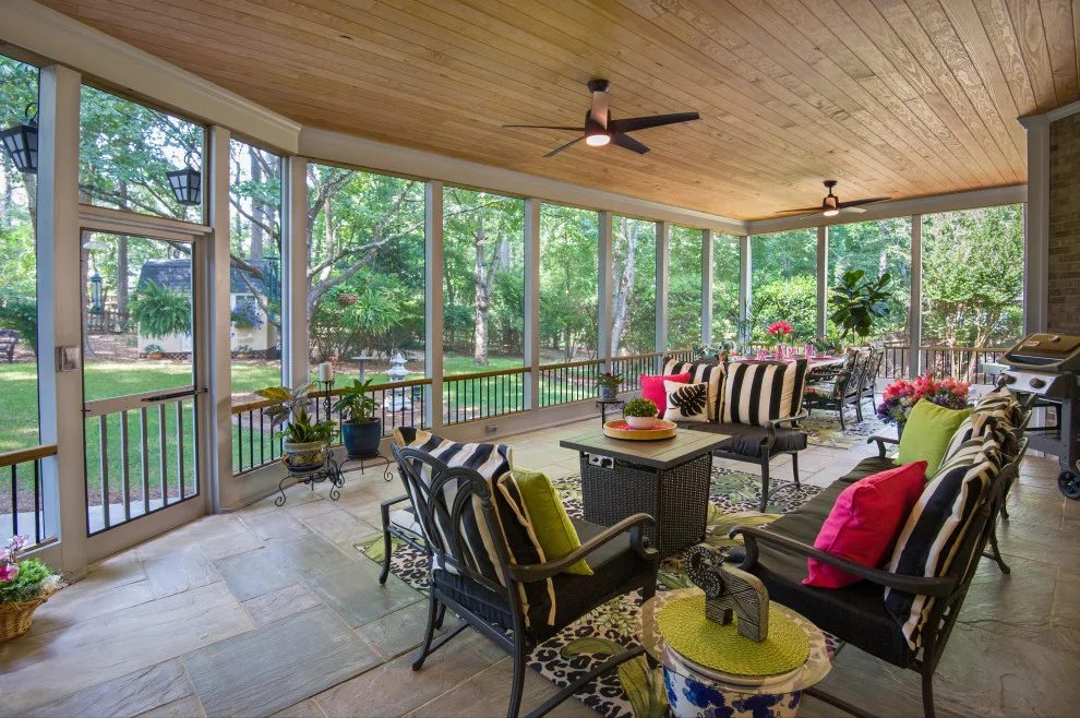 Level Ground Screened Veranda by Atlanta Decking & Fence Co., Inc. - Photo 12