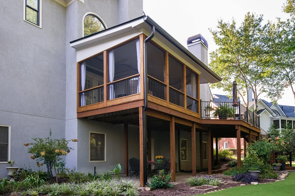 Level Ground Screened Veranda by Atlanta Decking & Fence Co., Inc. - Photo 9
