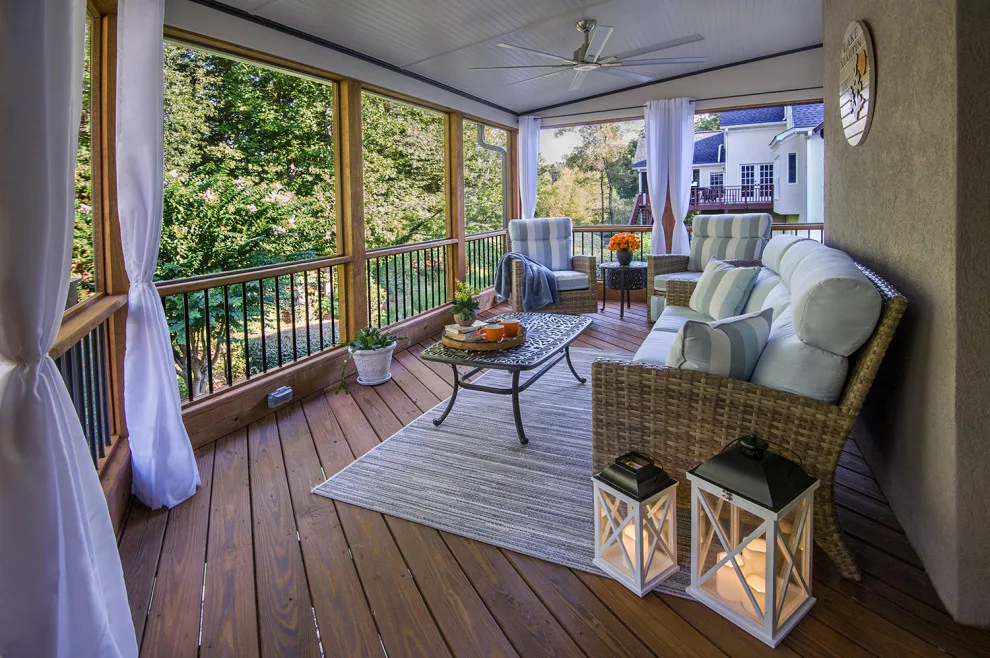 Level Ground Screened Veranda by Atlanta Decking & Fence Co., Inc. - Photo 4