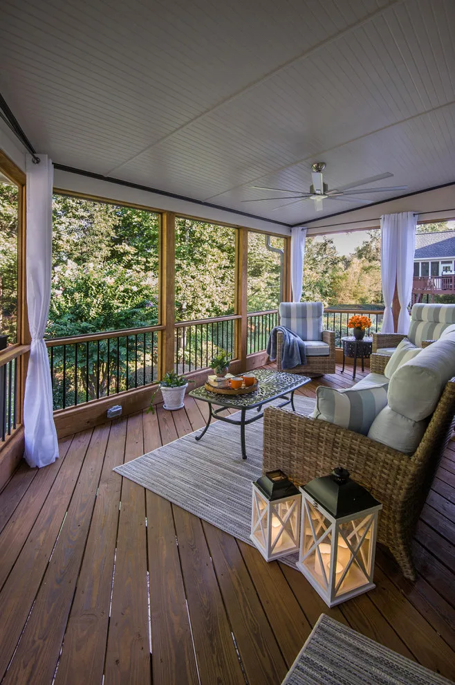 Level Ground Screened Veranda by Atlanta Decking & Fence Co., Inc. - Photo 8
