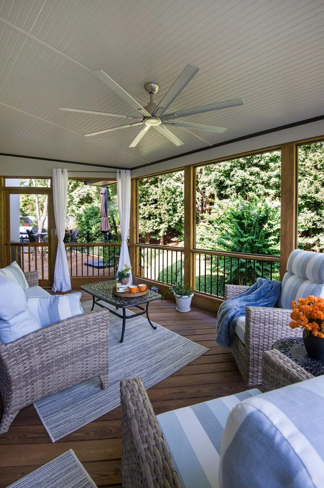 Level Ground Screened Veranda by Atlanta Decking & Fence Co., Inc. - Photo 5