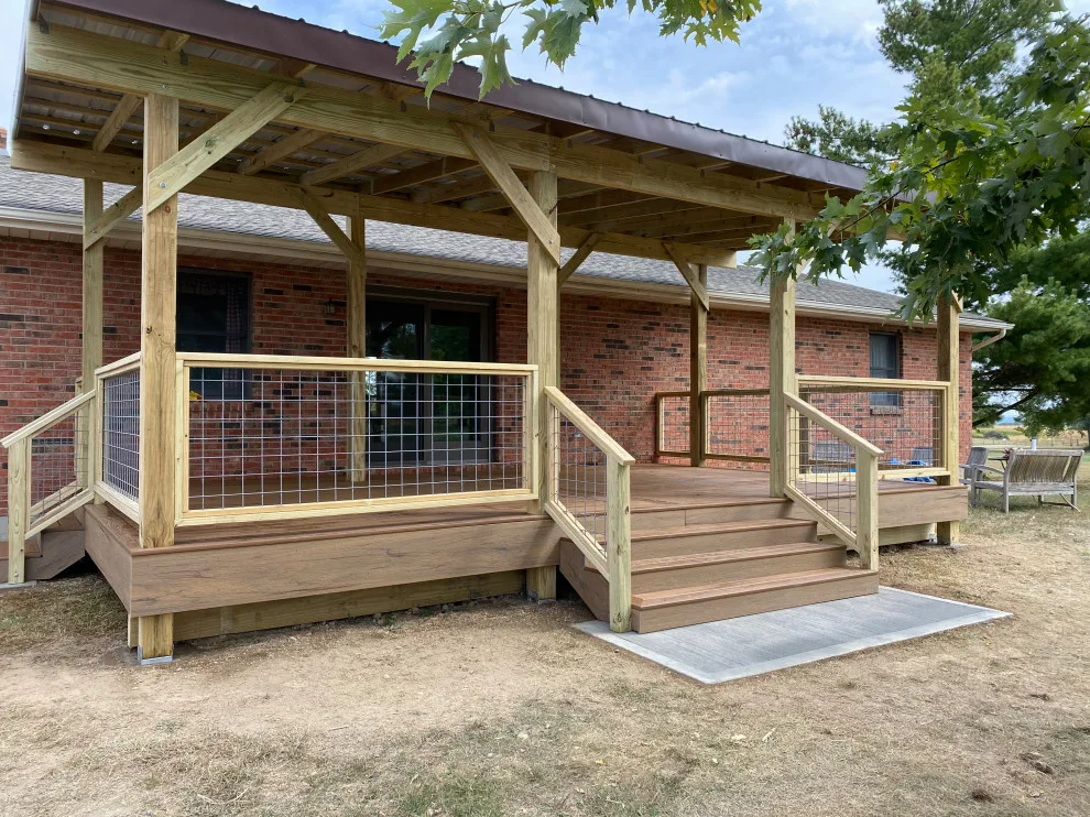 Covered Deck in Hall Farm Style by Comfort Zones By Design LLC - Photo 4