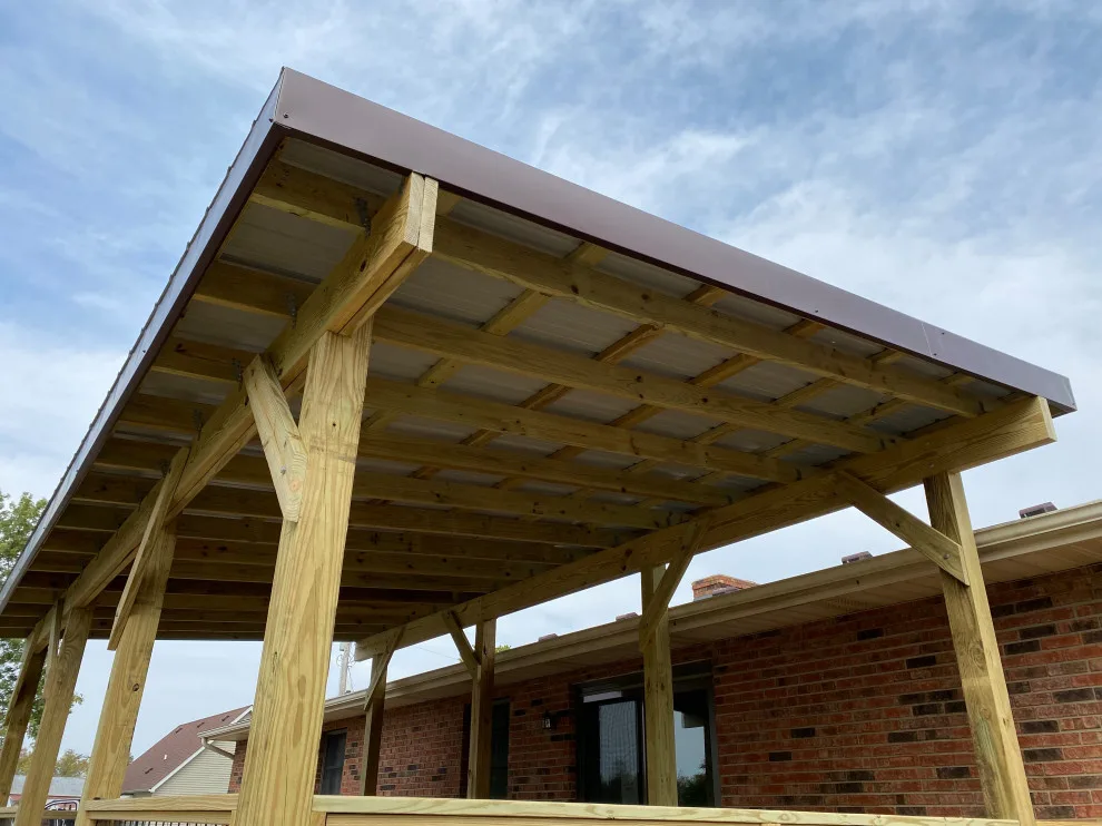 Covered Deck in Hall Farm Style by Comfort Zones By Design LLC - Photo 11