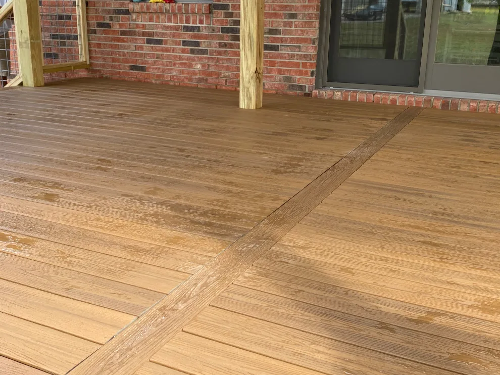 Covered Deck in Hall Farm Style by Comfort Zones By Design LLC - Photo 12