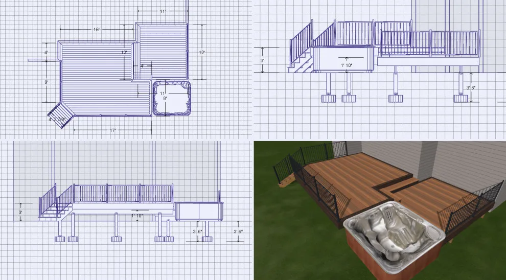 Timbertech Hot Tub by Deck & Drive Solutions - Photo 3