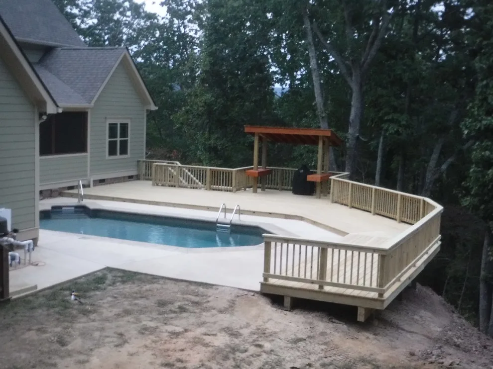 In-Ground Swimming Pool Deck by Decks On A Budget - Photo 8