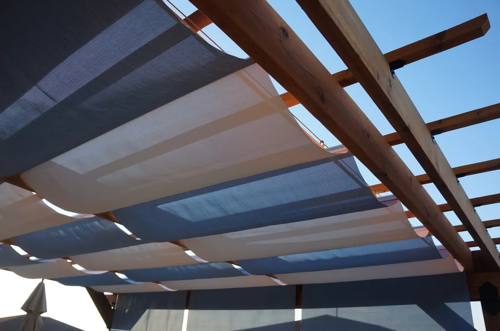 Infinity Canopy at D. Poolside with White Installed on Custom Cedar Pergola by Infinity Canopy - Photo 6