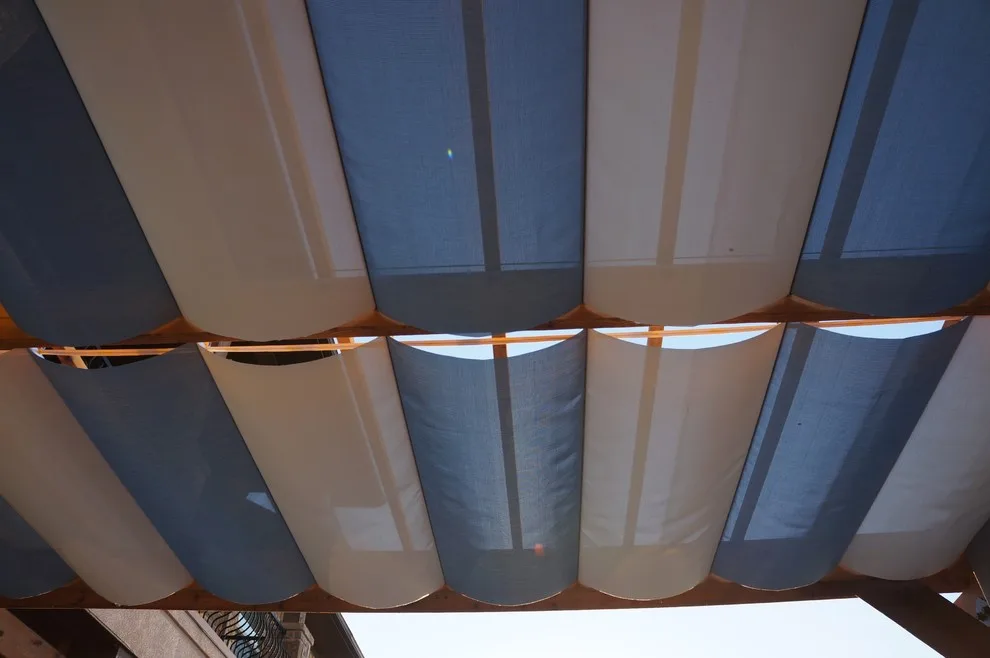 Infinity Canopy at D. Poolside with White Installed on Custom Cedar Pergola by Infinity Canopy - Photo 5