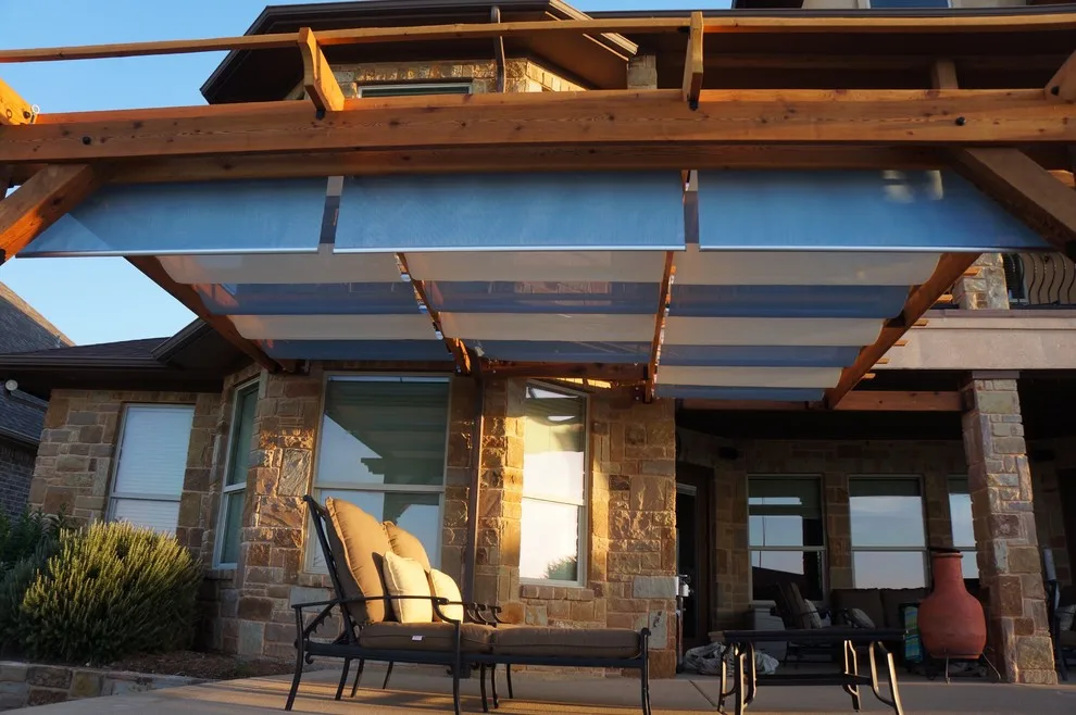 Infinity Canopy at D. Poolside with White Installed on Custom Cedar Pergola by Infinity Canopy - Photo 3