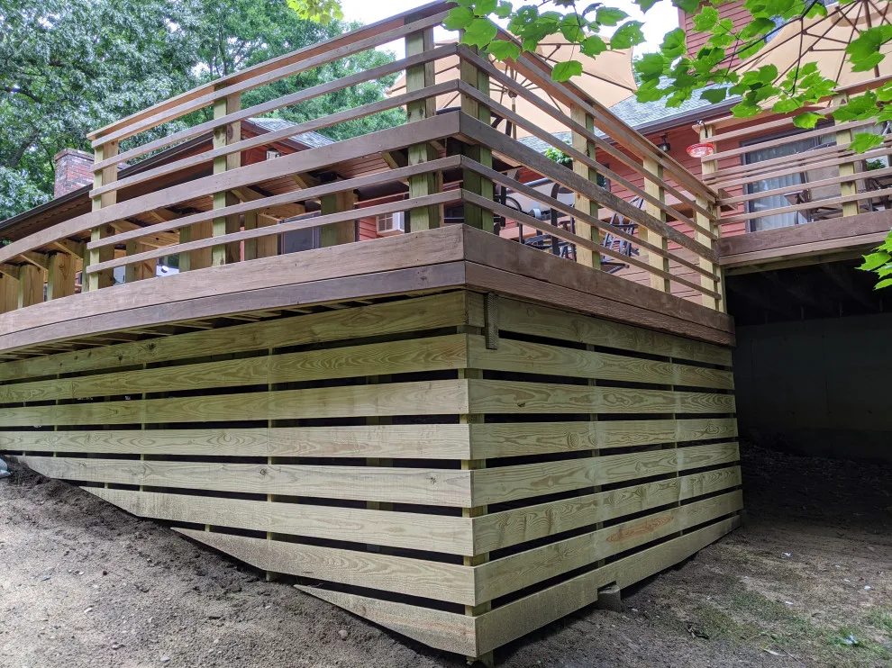 Curved Bench with Ipe Deck by Tight Knot Design Build LLC - Photo 2