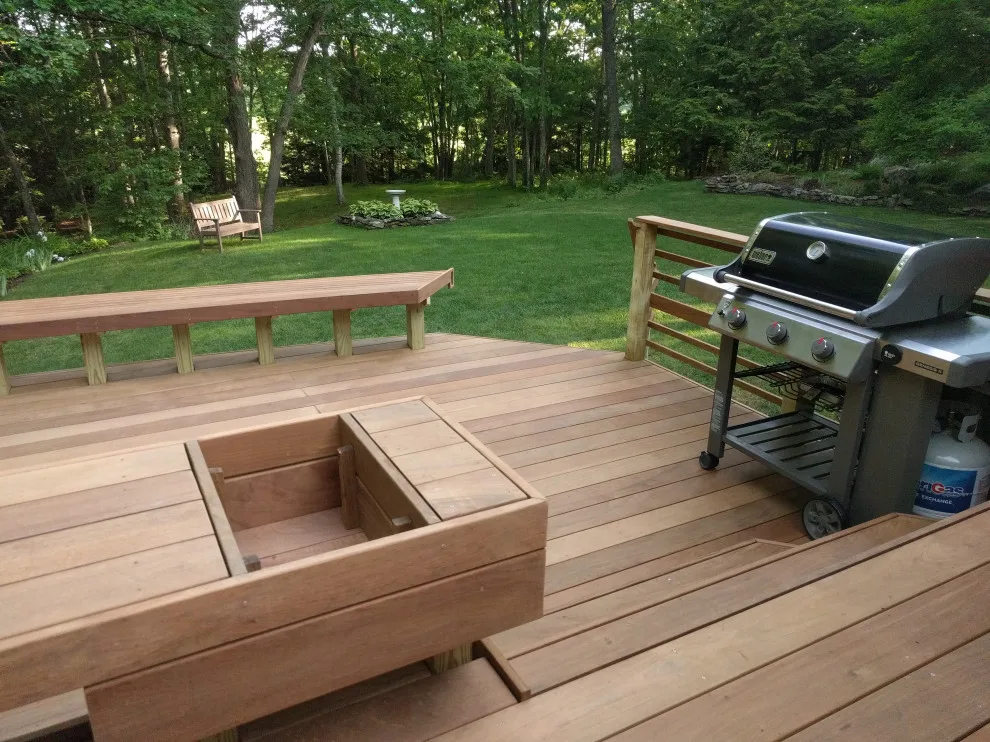 Curved Bench with Ipe Deck by Tight Knot Design Build LLC - Photo 8