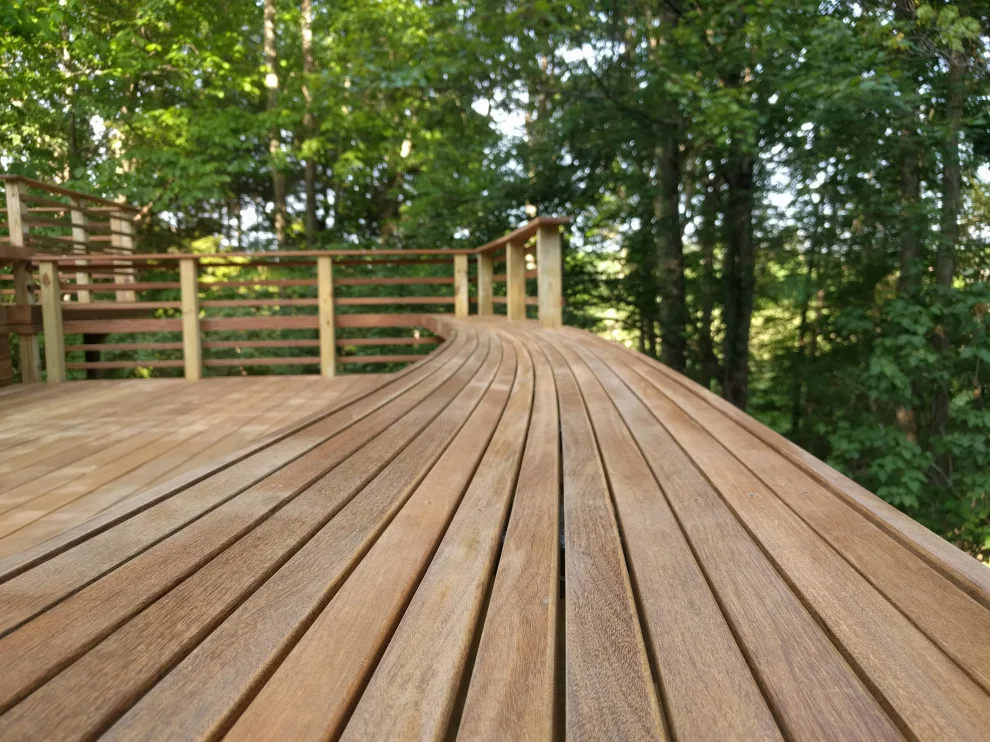 Curved Bench with Ipe Deck by Tight Knot Design Build LLC - Photo 7