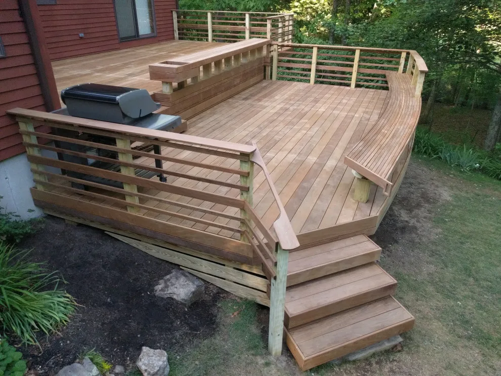Curved Bench with Ipe Deck by Tight Knot Design Build LLC - Photo 10
