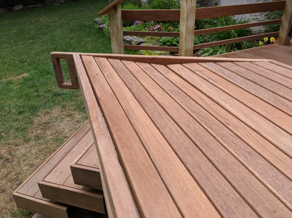Curved Bench with Ipe Deck by Tight Knot Design Build LLC - Photo 9