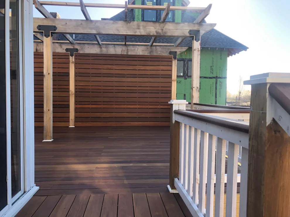 Ipe deck featuring a pergola by Epoch Construction LLC - Photo 7
