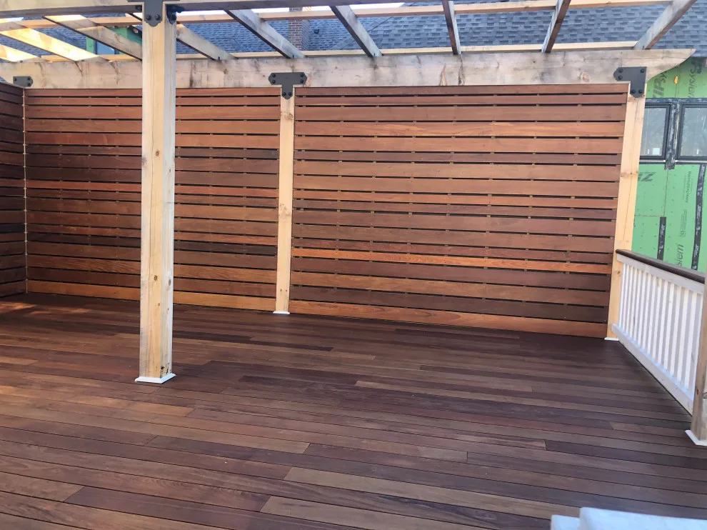 Ipe deck featuring a pergola by Epoch Construction LLC - Photo 11