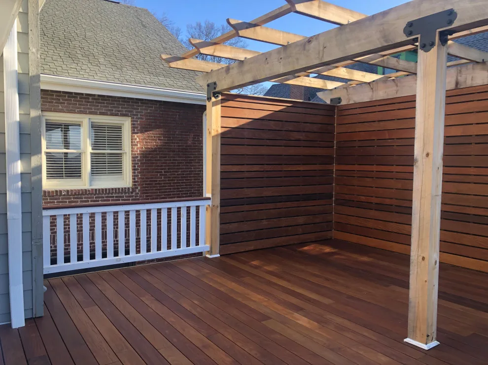 Ipe deck featuring a pergola by Epoch Construction LLC - Photo 3