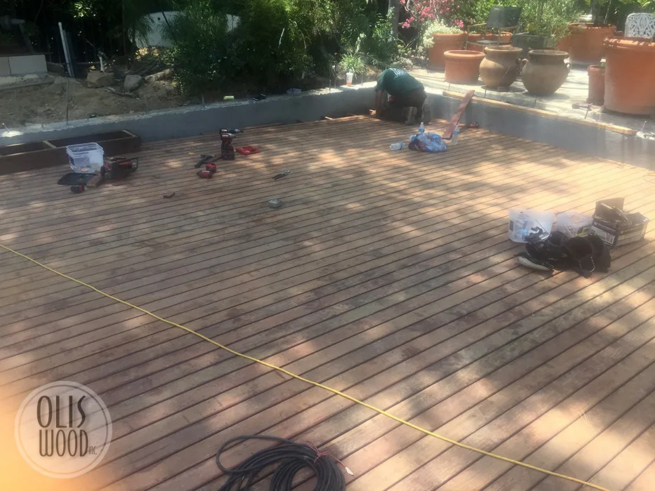 IPE Decking Featuring Integrated Steps by Olis Wood Inc. - Photo 9