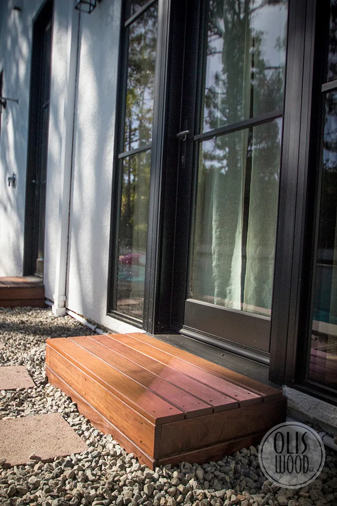 IPE Decking Featuring Integrated Steps by Olis Wood Inc. - Photo 8