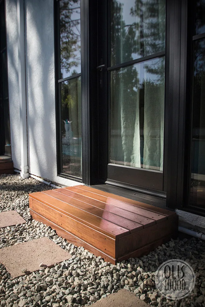 IPE Decking Featuring Integrated Steps by Olis Wood Inc. - Photo 17