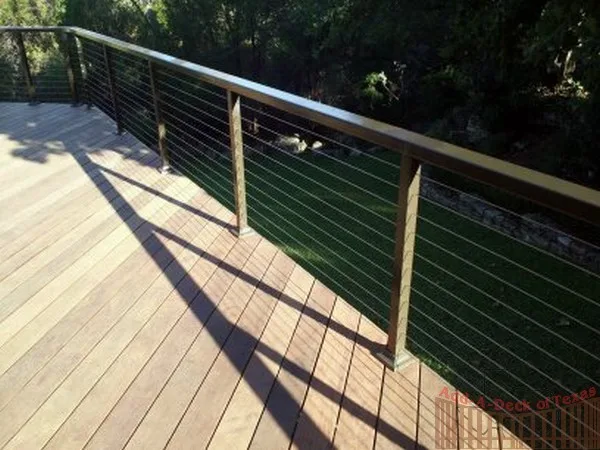 Ipe Wood Deck with Stainless Steel Cable Railing by Austin Add-A-Deck - Photo 5