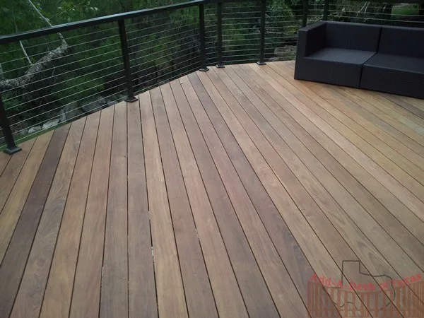 Ipe Wood Deck with Stainless Steel Cable Railing by Austin Add-A-Deck - Photo 4