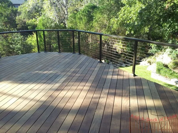 Ipe Wood Deck with Stainless Steel Cable Railing by Austin Add-A-Deck - Photo 2