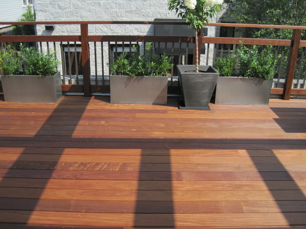 Chicago Rooftop Ipe Hardwood Deck by Unique Deck Builders - Photo 5