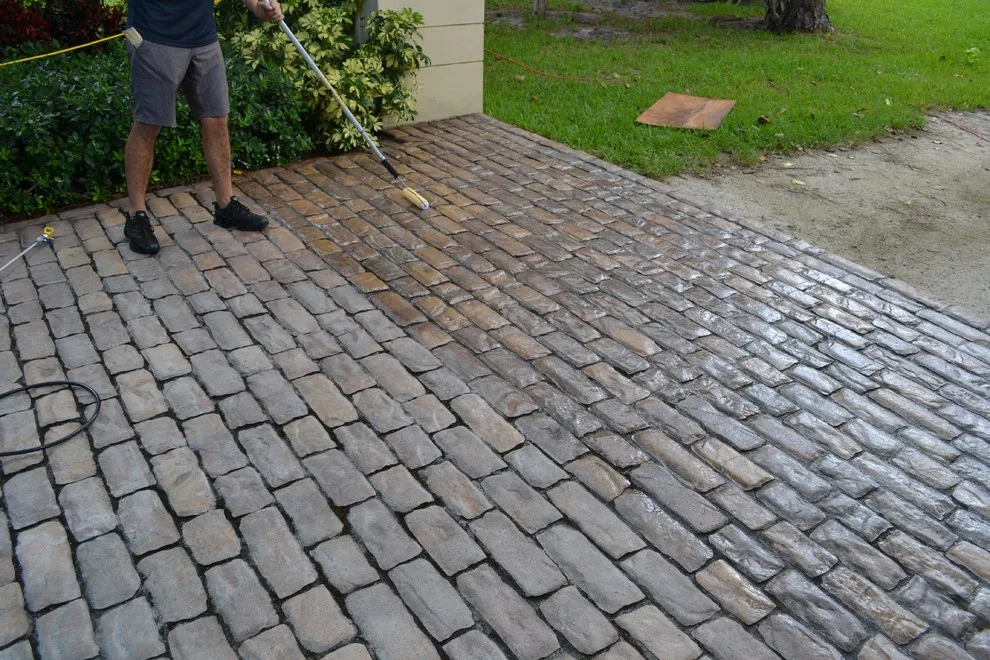 Jupiter Stone Paved Driveway by Renew Crew Of Palm Beach County - Photo 2