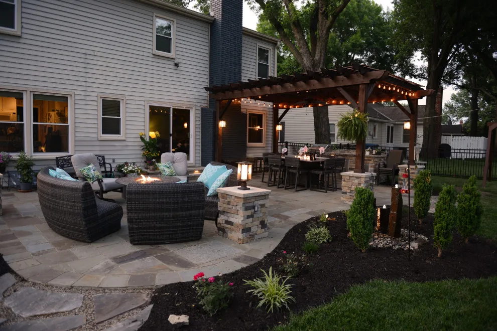 Kansas Tranquil Pergola and Patio by Kansas City Hardscapes - Photo 8